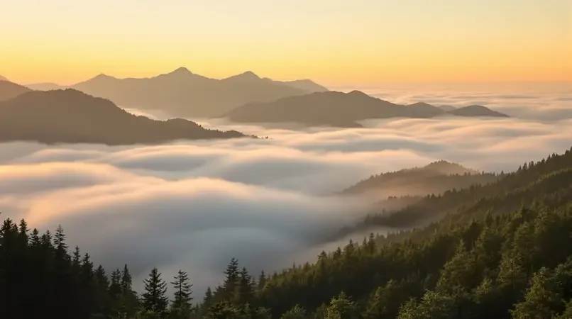 山顶看云海日出 封面