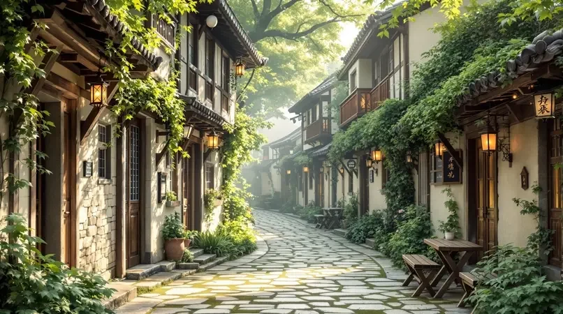 古镇慢时光漫步 封面